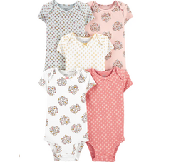 Pack x 5 Bodys Manga Corta "Flores"