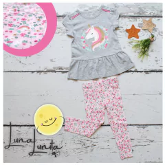 Set 2 Piezas - Remera y Calza "Unicornio" - tienda online