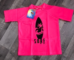 REMERA UV Mangas 3/4 - ROSA SURF -