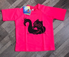 REMERA UV Mangas 3/4 - ROSA GATO -