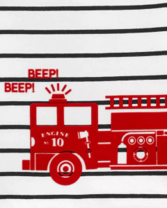 Set 3 Piezas - Body Mangas Cortas, Remera y Short "Bomberos" - comprar online