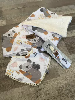 Set 3 piezas KOALA con Corderito NATURAL