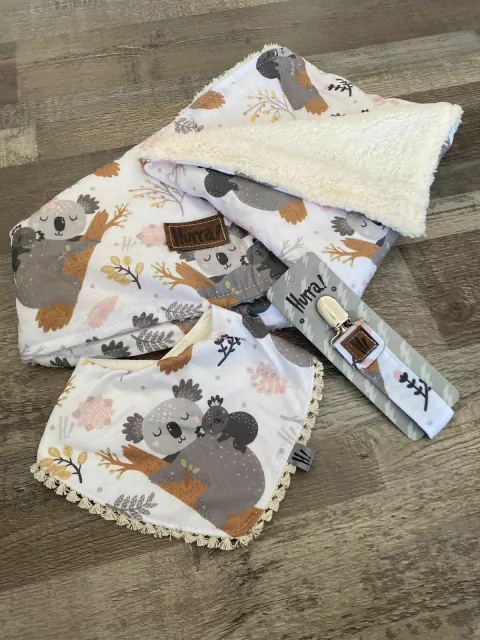 Set 3 piezas KOALA con Corderito NATURAL