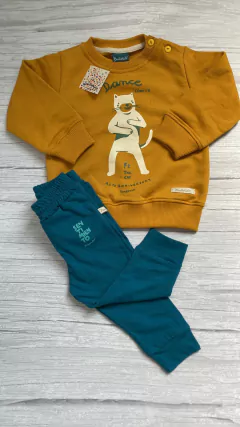 Pantalón Largo Liviano PAMBOKIDS Petróleo - Luna Lunita