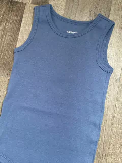 Body Sin Mangas Liso Azul Aero