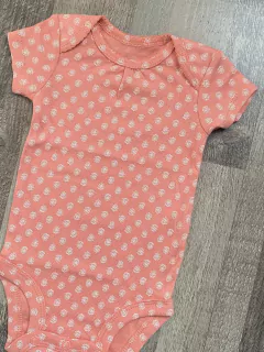 Body Mangas Cortas Rosa Estampado