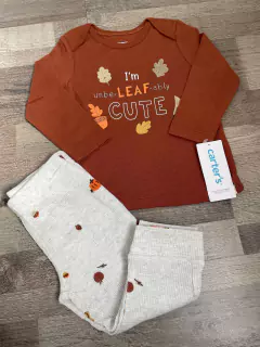 Set 2 Piezas - Remera Mangas Largas y Pantalón "Otoño" -