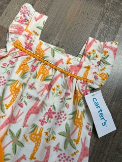 Imagen de Set 2 Piezas - Remera Sin Manga y Pantalón Corto "Jirafas"