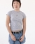 Blusa Baby Tee Basic Cinza - loja online