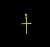 pingente cruz palito (2,5x1,6cm) - Banhado a ouro 18k