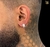 2• Furo - par de Brinco argola cravejado (11x6,5mm) - Banhado a ródio branco