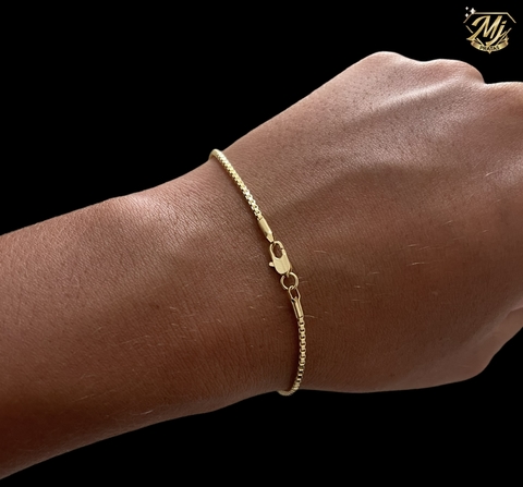 Pulseira veneziana 1.5mm 21cm - Banhado a ouro 18k