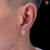 par de Brinco quadrado cravejado (6,5mm) Q1 - Banhado a ouro 18k - comprar online