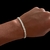 Pulseira de prata 925 Cartie dupla 19cm - comprar online