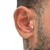 piercing trágus Raio cravejado - Prata 925