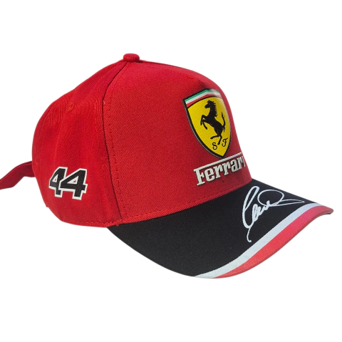 Gorra Ferrari firma Hamilton F1 Gabardine roja. - comprar online