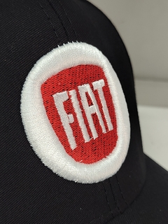 Gorra visera Fiat Black bordada - comprar online