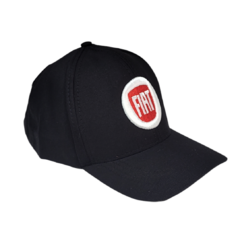 Gorra visera Fiat Black bordada