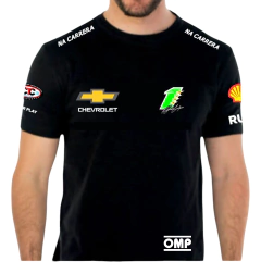 Remera Chevrolet Agustin Canapino 1 Negro en internet