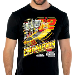 Remera Nascar Joey Logano Ford Mustang Champion x3
