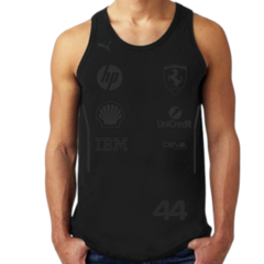 Musculosa Scuderia Ferrari 44 Lewis Hamilton 2025 F1 Total Black - comprar online