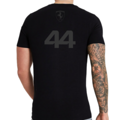 Remera Scuderia Ferrari 2025 Lewis Hamilton 44 F1 Total Black en internet