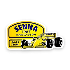 Calcomania Vinilo Camel Ayrton Senna 1987 F1 Team Lotus - comprar online