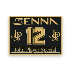 Calcomania Vinilo 12 Ayrton Senna JPS F1 - comprar online