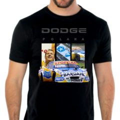 Remera Dodge Tito Bessone Dibujo Art Negra