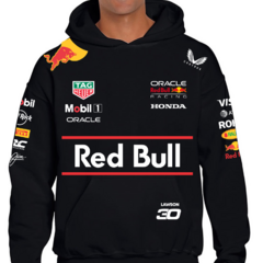 Buzo Oracle Red Bull F1 Lawson negro - comprar online