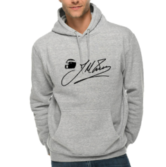 Buzo Juan Maria Traverso firma gris - comprar online