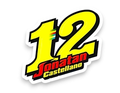 Calcomania Vinilo Jonatan Castellano 12 Dodge - comprar online