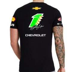 Remera Chevrolet Agustin Canapino 1 Negro en internet