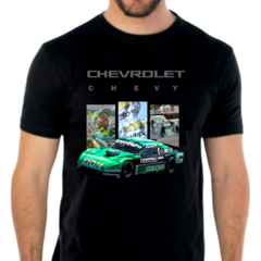 Remera Chevrolet Agustin Canapino Dibujo Art Negra