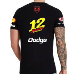 Remera Dodge TC Jonatan Castellano Negra en internet