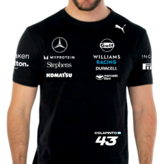 Remera Franco Colapinto 43 Black Edition Williams F1