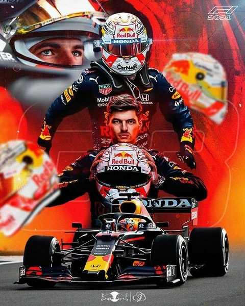 Poster Red Bull Racing F1 Max Verstappen - comprar online