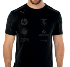 Remera Scuderia Ferrari 2025 F1 Total Black - comprar online