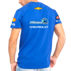 Remera Chevrolet Tc Norberto Fontana Azul Francia en internet