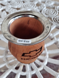 Mate Algarrobo y Acero Chevrolet con bombilla de Regalo - comprar online