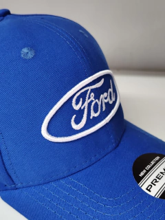 Gorra Ford Visera Azul Marino Gabardina Bordada Blue Light - comprar online