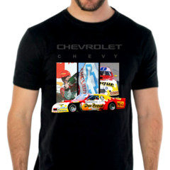Remera Chevrolet Marcos Di Palma Dibujo Art Negra