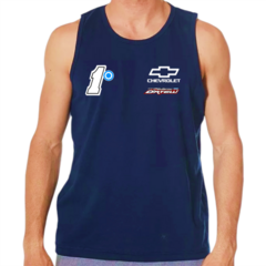 Musculosa Historica Chevrolet TC Guillermo Ortelli Azul Marino - comprar online