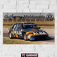 Poster Guillermo Yoyo Maldonado VW 1500 Policromatico TC2000 1988 - comprar online