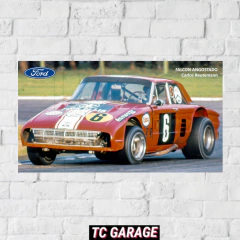 Poster Ford Falcon Angostado carlos reutemann - comprar online