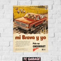 Poster Publicidad Chevrolet Brava Pick Up - comprar online