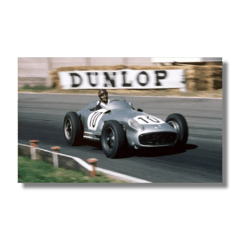 Poster Juan Manuel fangio Mercedes W196 F1 Flecha de Plata F1