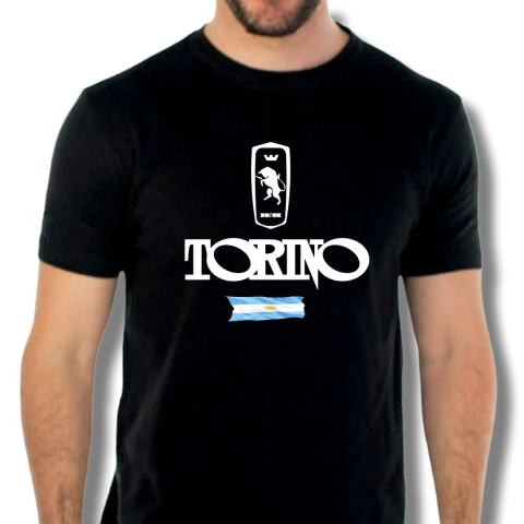 Remera Torino Orgullo Argentino Negra