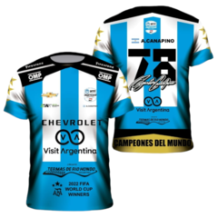 Camiseta Niño Agustín Canapino Indycar Juncos Argentina Remera