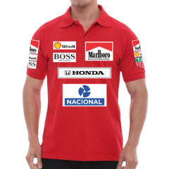 Chomba Mclaren Honda Ayrton Senna F1 Retro Red - comprar online